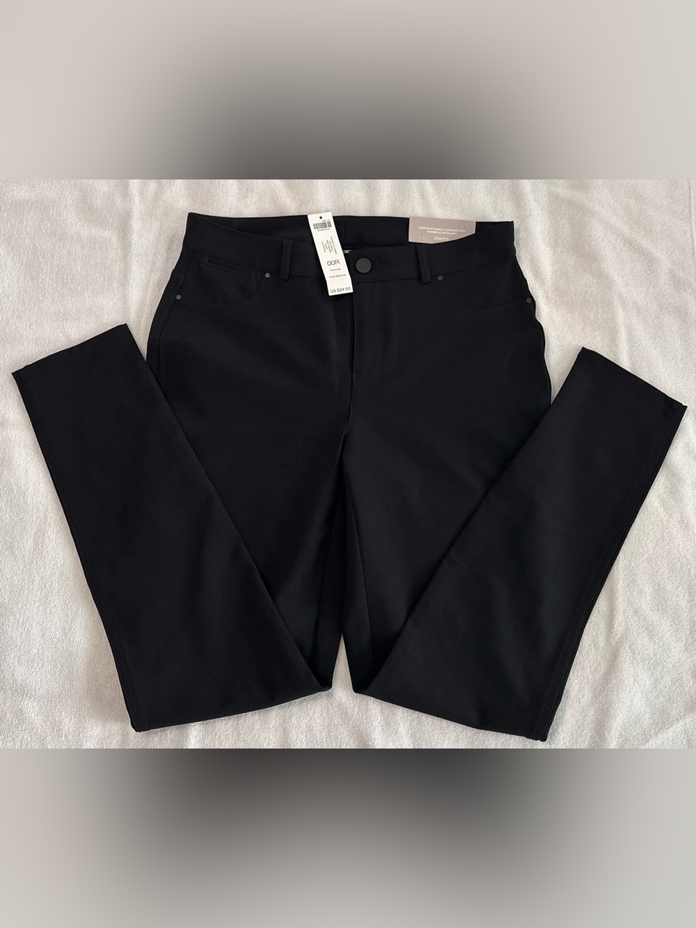 Chico’s 5 Pocket Fly Front Slim Ankle Pants Black 2R NWT $89.50